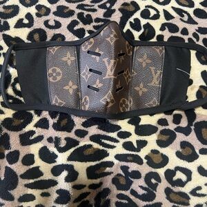 Louis Vuitton Brown and Black Face Mask